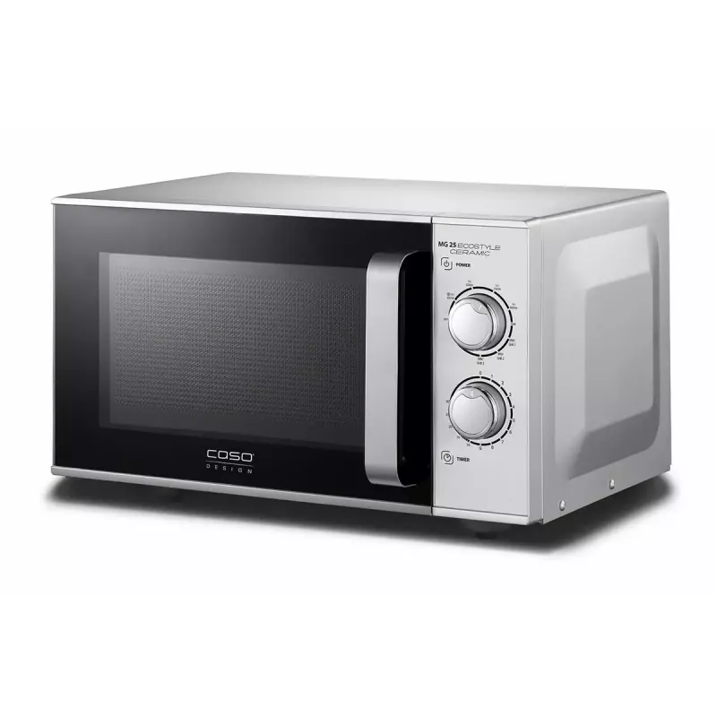 Mikrovlnná rúra Caso MG 25 Ecostyle, 25 L, 900 W, funkcia grilu, strieborná