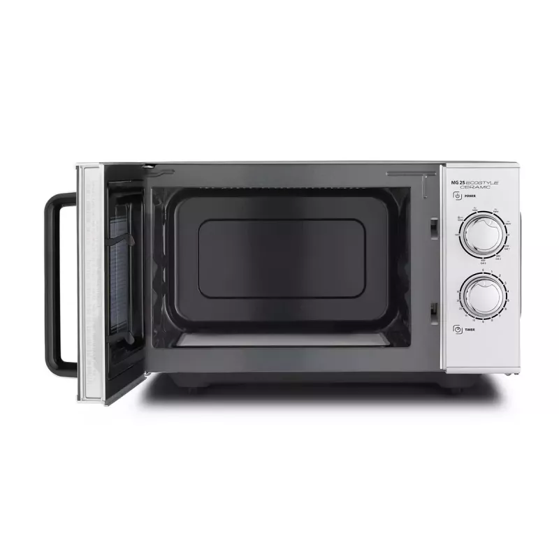 Mikrovlnná rúra Caso MG 25 Ecostyle, 25 L, 900 W, funkcia grilu, strieborná