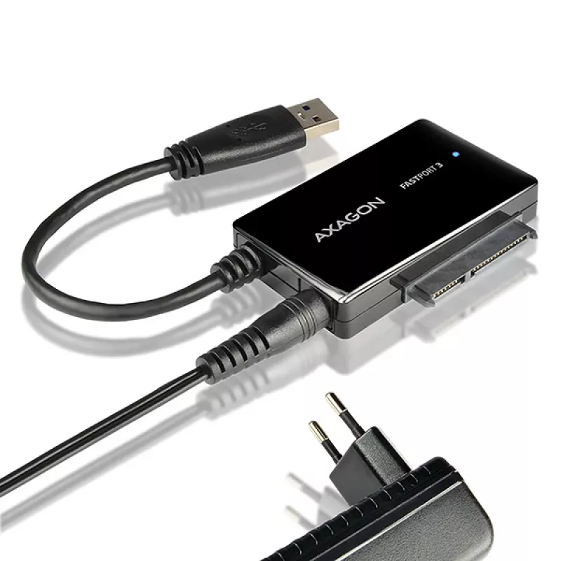 Axagon ADSA-FP3 USB 3.0 - SATA 6G adaptér na pripojenie všetkých SATA pevných diskov a mechaník