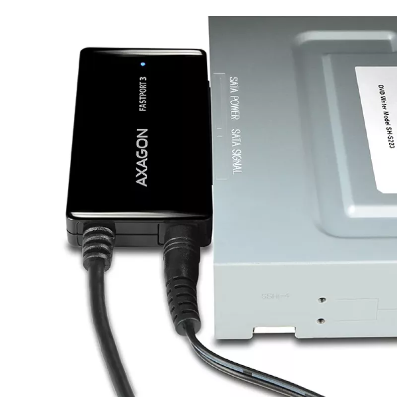 Axagon ADSA-FP3 USB 3.0 - SATA 6G adaptér na pripojenie všetkých SATA pevných diskov a mechaník