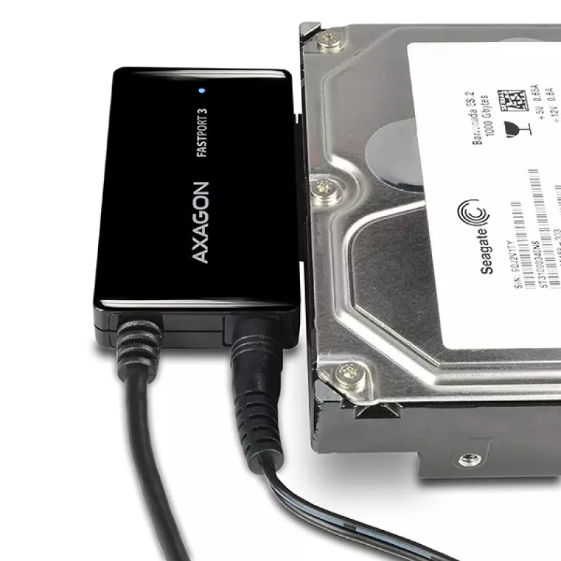 Axagon ADSA-FP3 USB 3.0 - SATA 6G adaptér na pripojenie všetkých SATA pevných diskov a mechaník