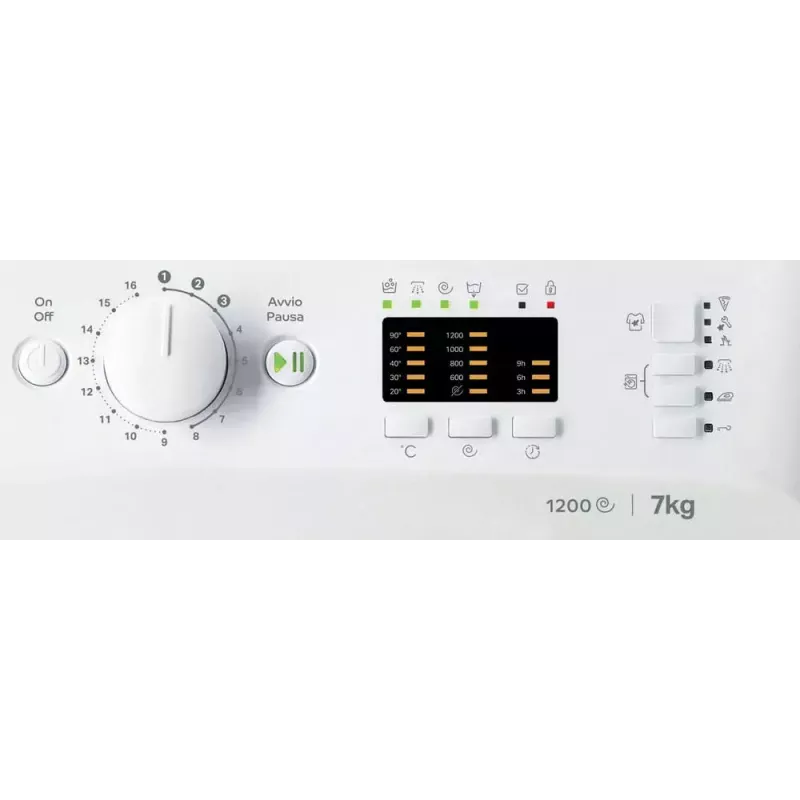 Práčka s predným plnením Indesit MTWA 71252 W IT — 7 kg, 1200 ot/min, energetická trieda E, biela