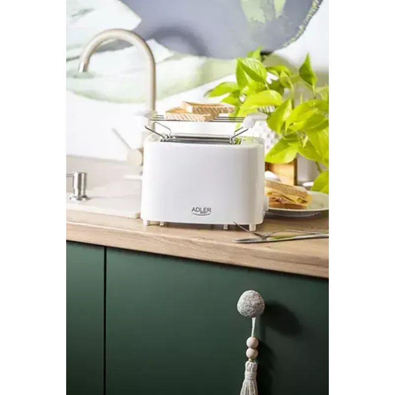 Hriankovač Adler AD 3223 2 plátky 750 W biela