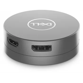 DELL 6-in-1 USB-C multiport adaptér - DA305, káblový, USB 3.2 Gen 2 (3.1 Gen 2) Type-C, 10,100,1000 Mbit/s, strieborný, 3840 x 2160 pixelov, Dell