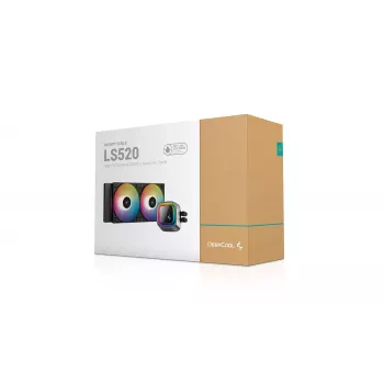 All-in-One kvapalinový chladič DeepCool LS520 12 cm čierny 500-2250 ot/min