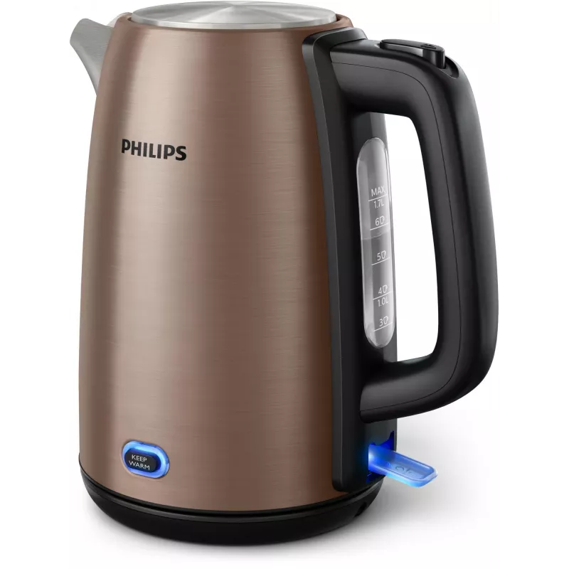 Philips Viva Collection HD9355/92 kanvica 1,7 L 1900 W čierna, medená