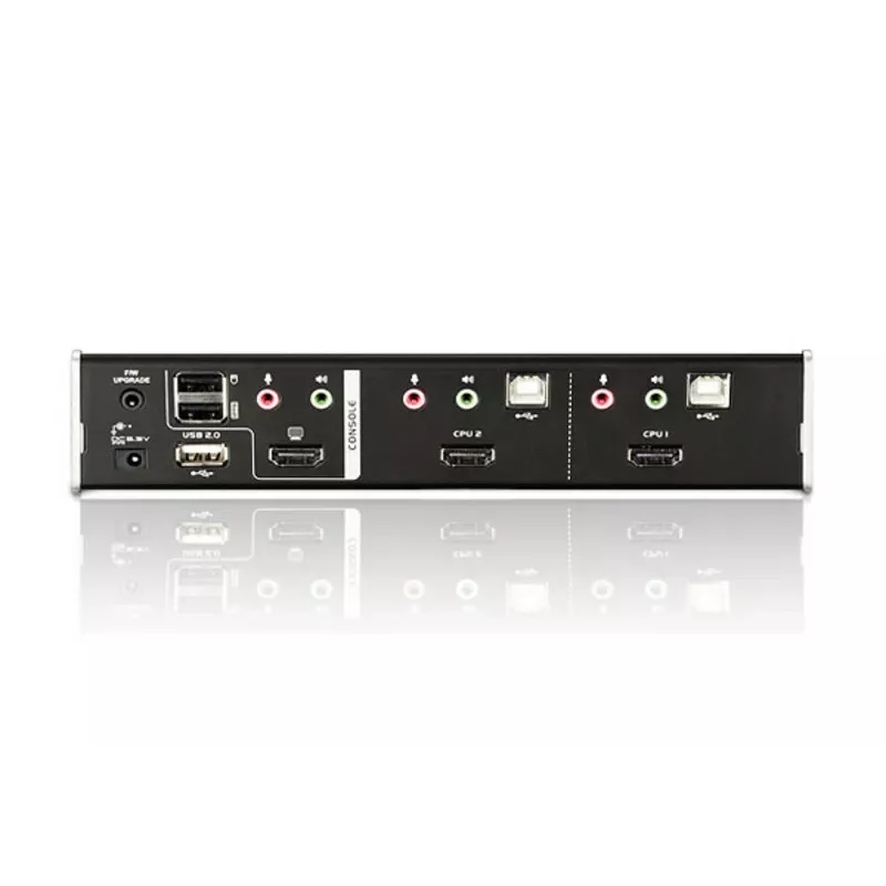 ATEN 2-portový USB HDMI KVM prepínač s audio a USB 2.0 hubom (KVM kábel v balení)