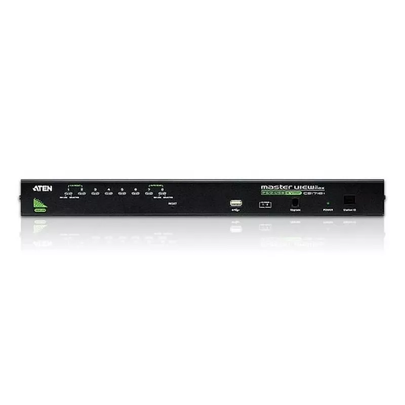 ATEN 8-portový USB - PS/2 VGA KVM prepínač s USB periférnym portom