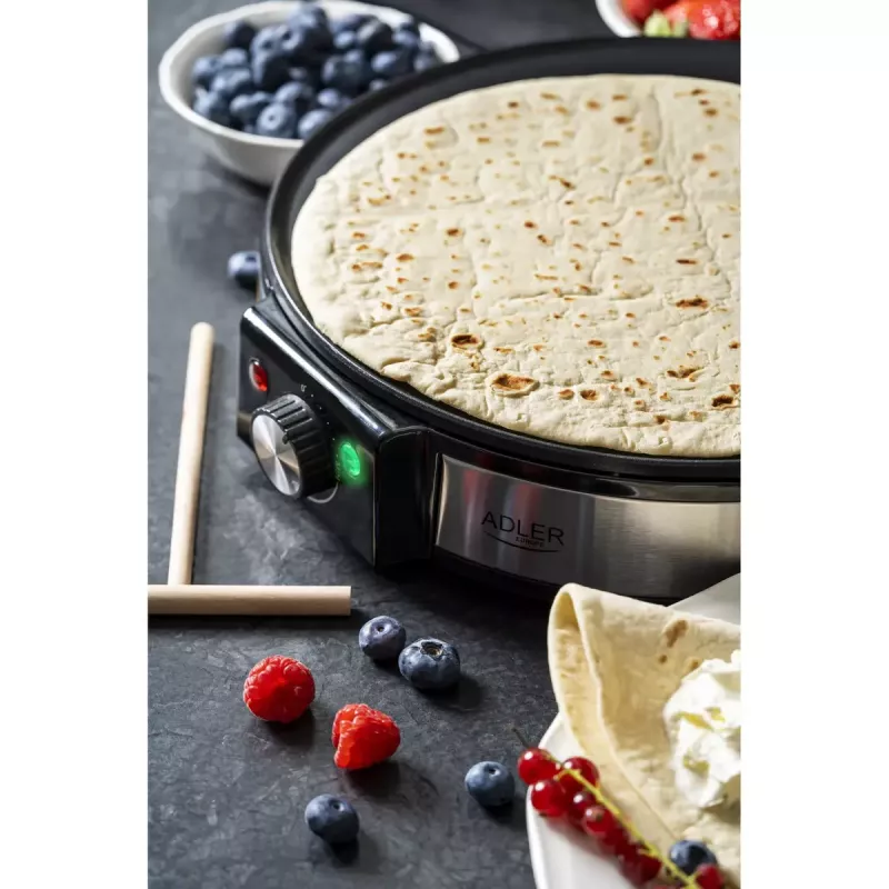 Prístroj na palacinky Adler AD 3058 1600 W čierny nerezová oceľ