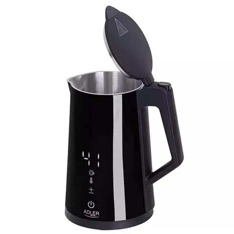 Elektrická rýchlovarná kanvica Adler AD 1345b — objem 1,7 l, 2200 W, nerezová oceľ, čierna