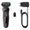 Braun Series 5 50-R1000s fóliový holiaci strojček čierny, červený