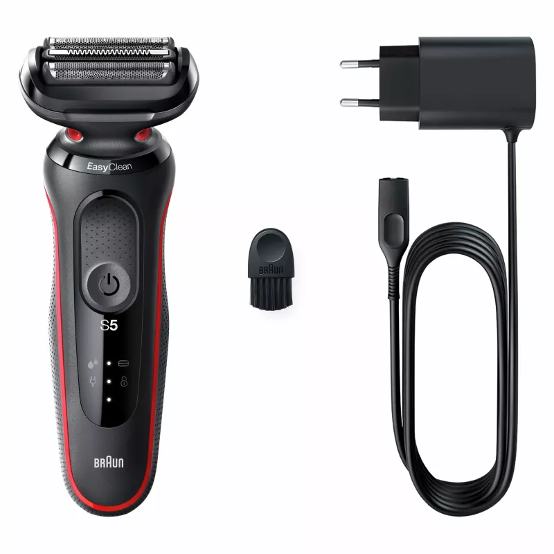 Braun Series 5 50-R1000s fóliový holiaci strojček čierny, červený