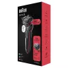 Braun Series 5 50-R1000s fóliový holiaci strojček čierny, červený