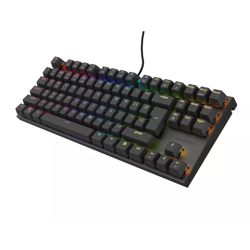GENESIS Thor 303 TKL klávesnica herná USB QWERTY čierna RGB LED