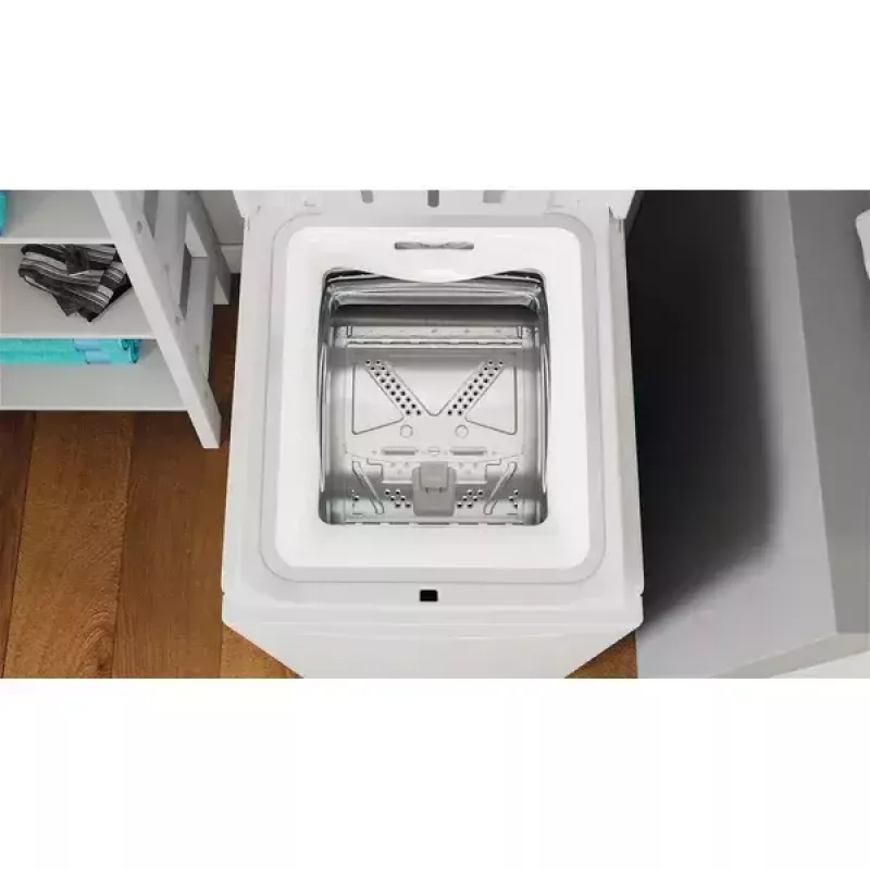 Práčka s horným plnením INDESIT BTW S60400 EU/N — 6 kg, 1000 ot/min, energetická trieda C, biela