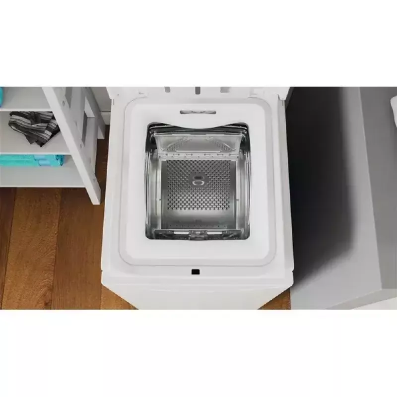 Práčka s horným plnením INDESIT BTW S60400 EU/N — 6 kg, 1000 ot/min, energetická trieda C, biela