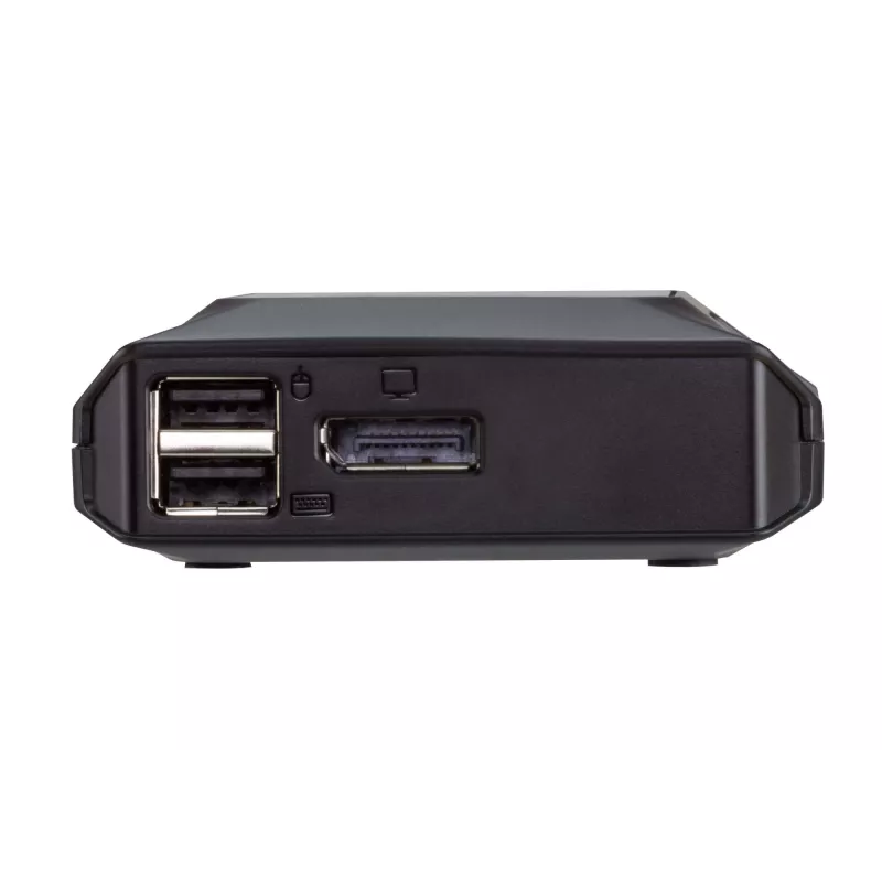 ATEN 2-portový USB-C 4K DisplayPort KVM prepínač s diaľkovým ovládačom na výber portu