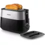 Philips Daily Collection HD2517/90 hriankovač, 2 otvory, 830 W, čierny/strieborný