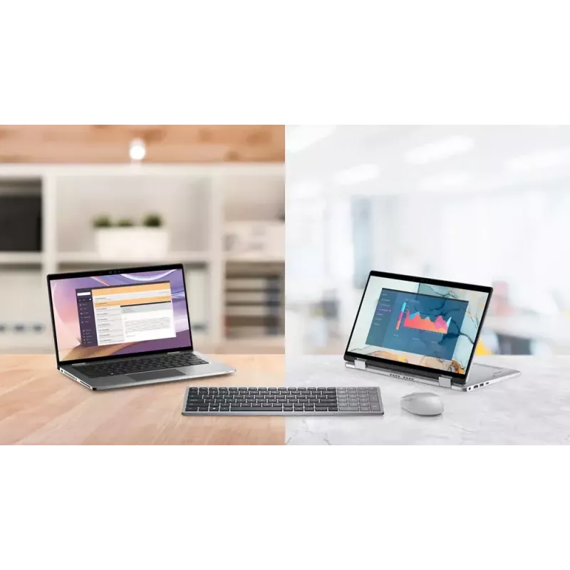 Klávesnica DELL KB740 Office RF Wireless + Bluetooth QWERTY US International sivá čierna