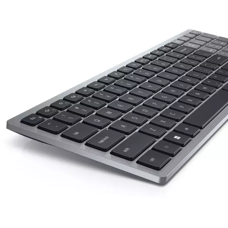Klávesnica DELL KB740 Office RF Wireless + Bluetooth QWERTY US International sivá čierna