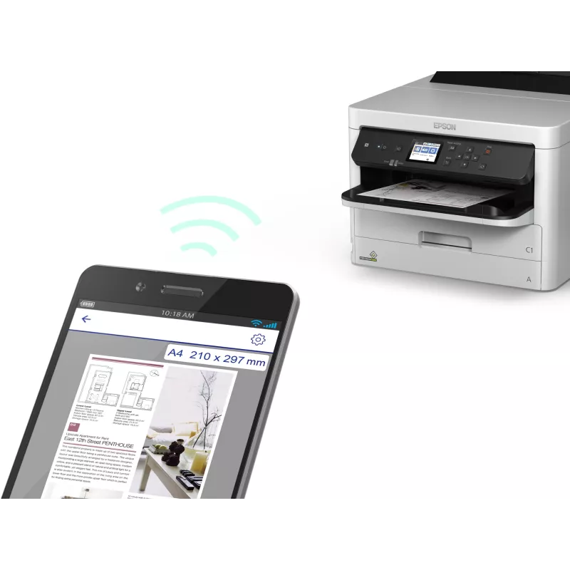 Atramentová tlačiareň Epson WorkForce Pro WF-C529RDW — A4, 4800 x 1200 dpi, duplex, Wi-Fi, Ethernet, 34 ppm