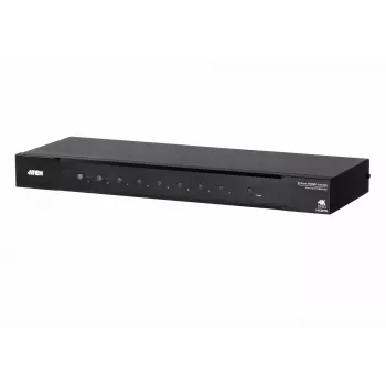 ATEN 8-port True 4K HDMI switch, HDMI, kov, čierna, 60 Hz, 3 m, 1920 x 1080 (HD 1080), 3840 x 2160, 4096 x 2160