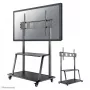 Neomounts NS-M4000BLACK televízny vozík, podlahový stojan 60-105 palcov (152,4-267 cm), max. 150 kg, VESA 200x200-1000x600, nastaviteľná výška, s policou, čierny