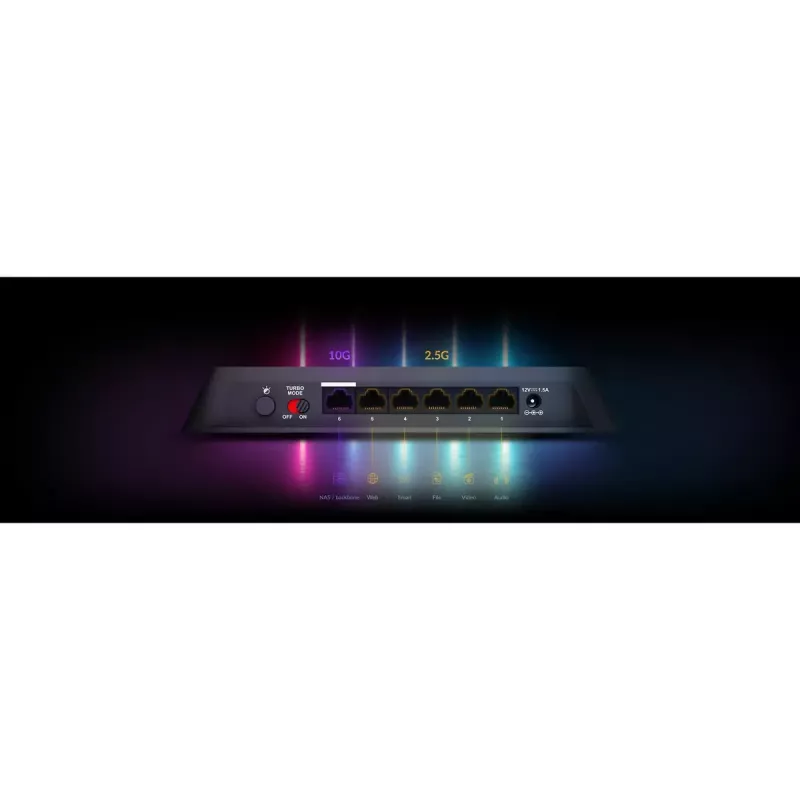 Neřízený switch D-Link DMS-106XT 6-port 2.5G Ethernet 45 Gbit/s