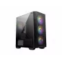 PC skriňa MSI MAG FORGE M100A Micro Tower čierna s tvrdeným sklom, 3x120mm predný ventilátor, RGB, microATX/Mini‑ITX