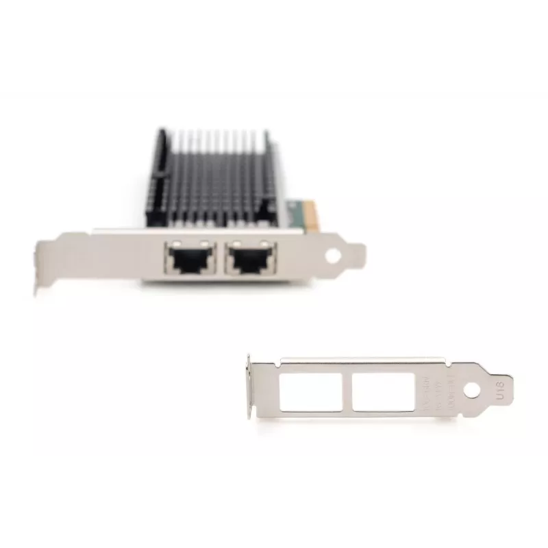 DIGITUS Ethernet serverový adaptér – 10 Gbit/s Dual-Port PCIe X8, Intel X540 BT2