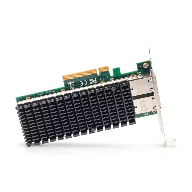 DIGITUS Ethernet serverový adaptér – 10 Gbit/s Dual-Port PCIe X8, Intel X540 BT2