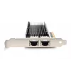 DIGITUS Ethernet serverový adaptér – 10 Gbit/s Dual-Port PCIe X8, Intel X540 BT2