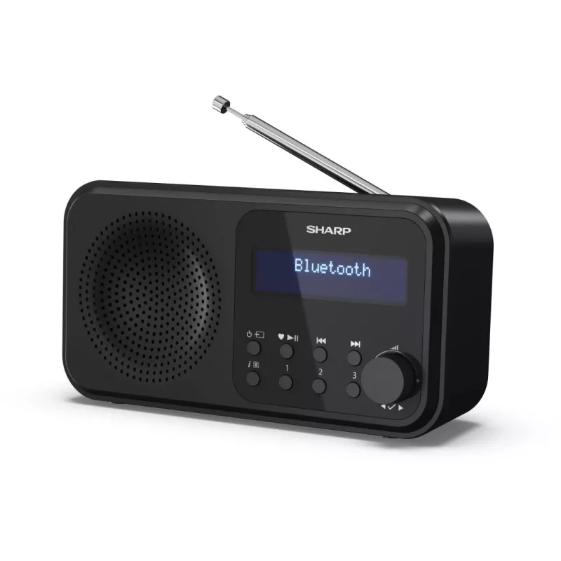 Sharp DR-P420(BK) Tokyo prenosné digitálne rádio, prenosné, digitálne, DAB, DAB+, UKV, Auto-Scan, Auto-Tuning, 2 W, AAC