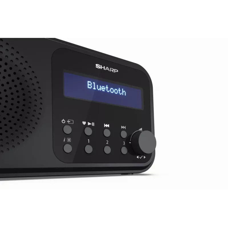 Sharp DR-P420(BK) Tokyo prenosné digitálne rádio, prenosné, digitálne, DAB, DAB+, UKV, Auto-Scan, Auto-Tuning, 2 W, AAC