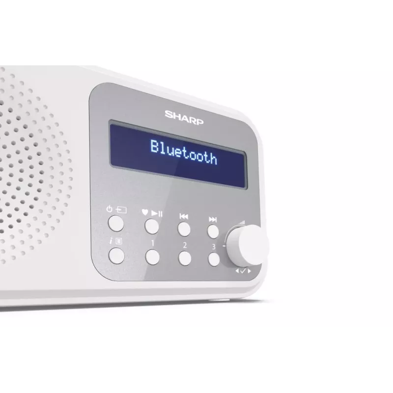 Sharp DR-P420(WH) Tokyo prenosné digitálne rádio, prenosné, digitálne, DAB, DAB+, FM, Auto-Scan, Auto-Tuning, 2 W, AAC