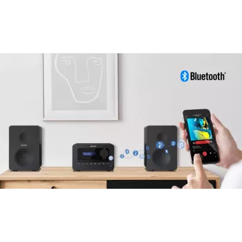 Sharp TOKYO DAB+ HI-FI Micro System domáci audio mikrosystém 40 W čierny