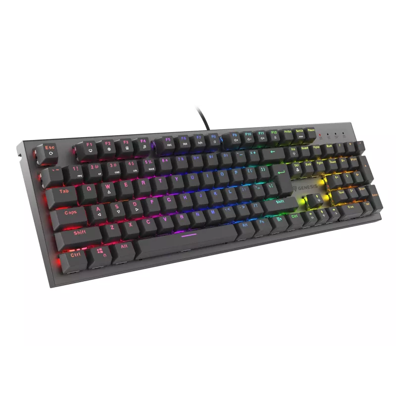 GENESIS Thor 303 herná klávesnica USB QWERTY US International čierna