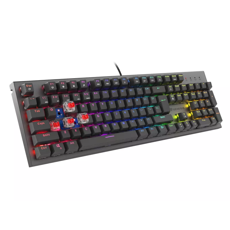 GENESIS Thor 303 herná klávesnica USB QWERTY US International čierna