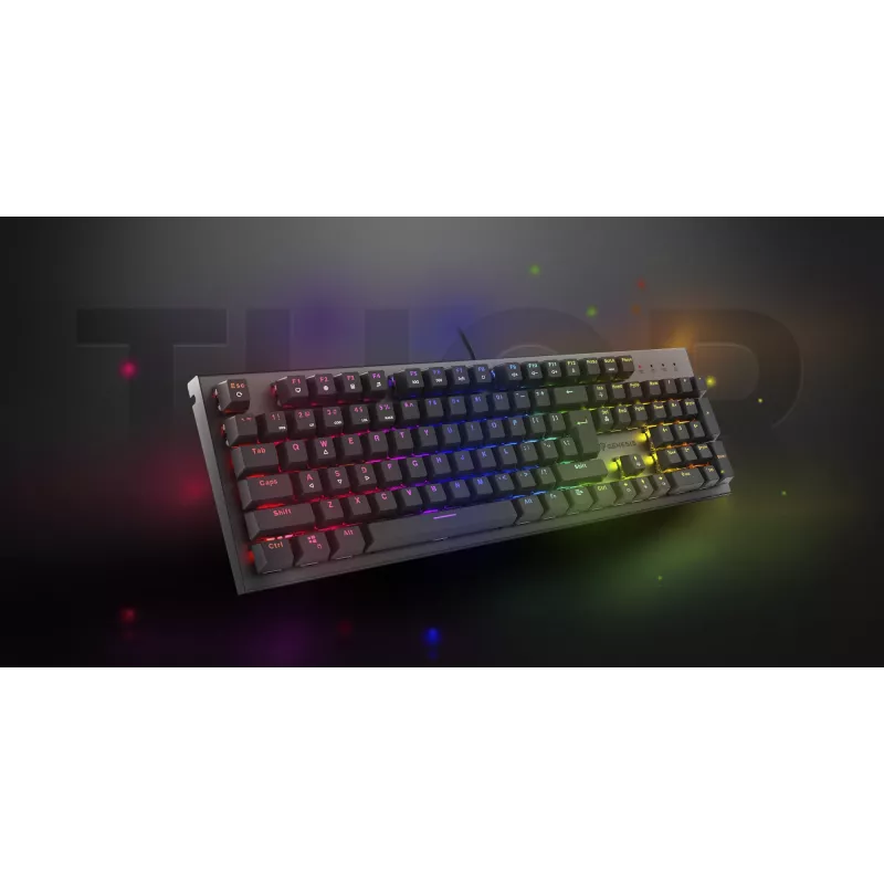 GENESIS Thor 303 herná klávesnica USB QWERTY US International čierna