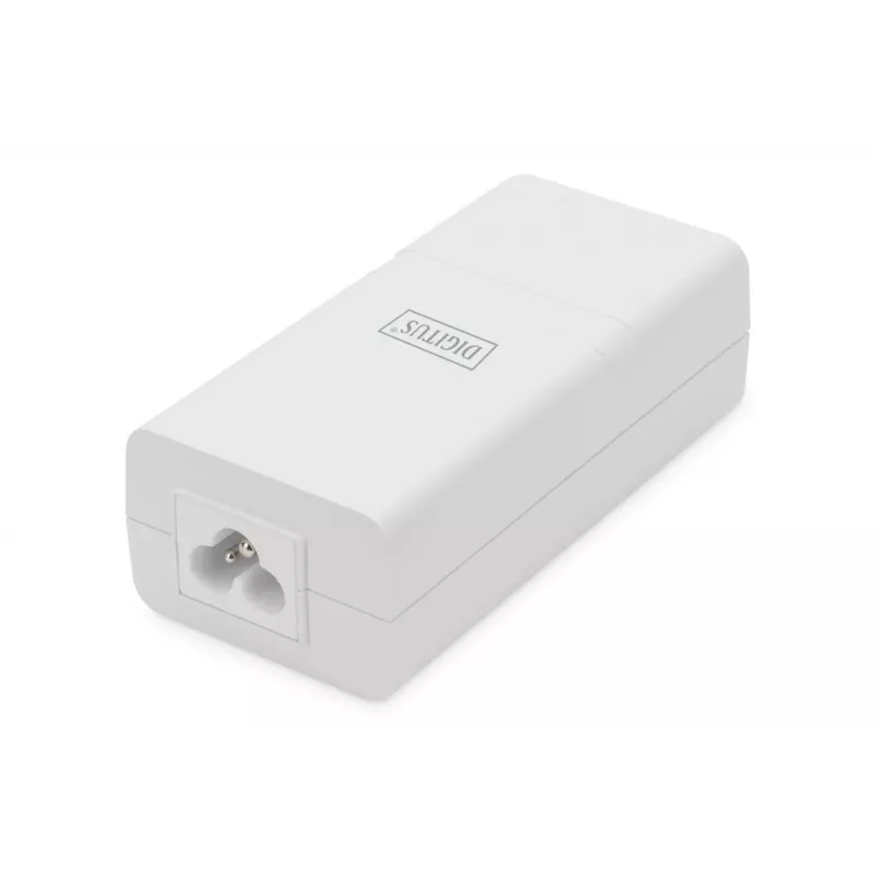 DIGITUS Gigabit Ethernet PoE+ injektor 802.3at, 30 W, malé puzdro, biela