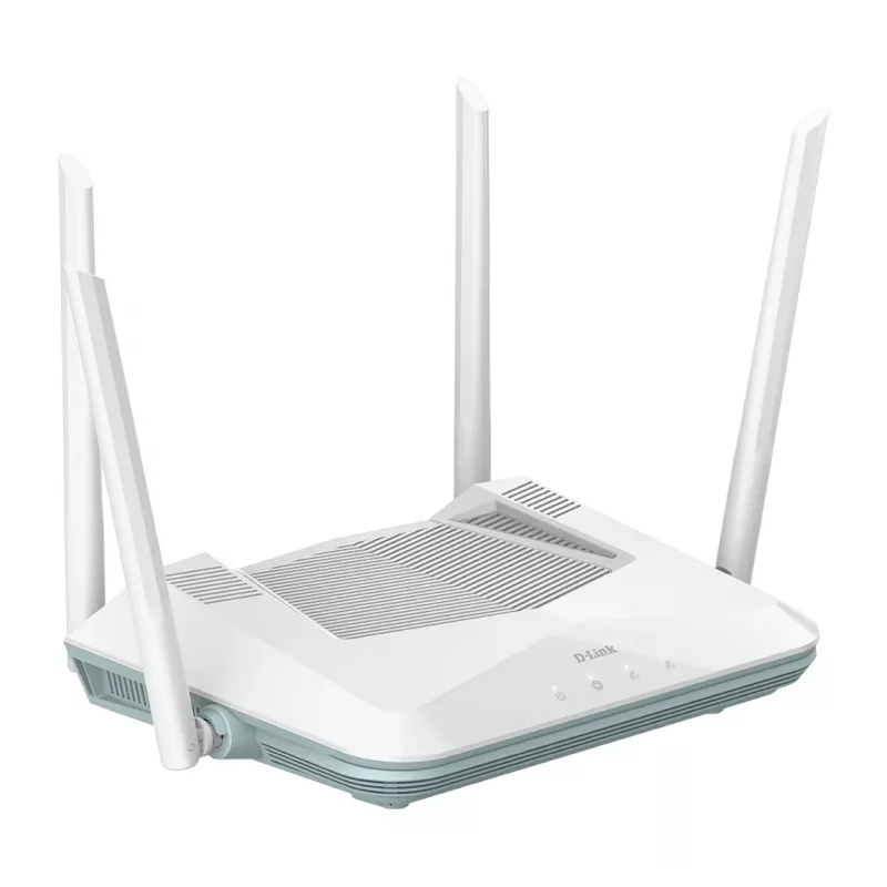 D-Link EAGLE PRO AI AX3200 smart router, Wi-Fi 6 (802.11ax), dualband (2,4 GHz / 5 GHz), Ethernet LAN, biela, stolný/tyčový router