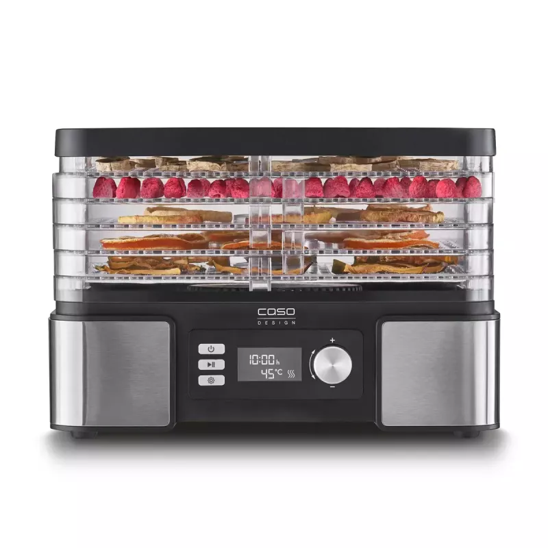 Sušička potravín Caso DH 450 — 5 nádob, výkon 370–450 W