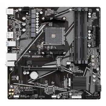 GIGABYTE B550M K základná doska - AMD Ryzen 5000 CPU, až do 4733MHz DDR4, 1xPCIe 4.0 + 1xPCIe 3.0 M.2, 1GbE LAN, USB 3.2 Gen 1