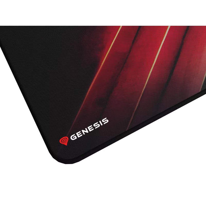 GENESIS Carbon 500 Maxi Flash G2 herná podložka pod myš čierna, červená