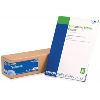 Epson Enhanced Matte Paper, 24 palcov x 30,5 m, 189g/m², 30,5 m, 60,9 cm, 61 cm (24 palcov), matný, 265 µm, 189 g/m²