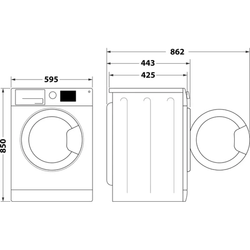 Indesit MTWSE 61294 WK EE práčka predné plnenie 6 kg 1151 ot/min biela