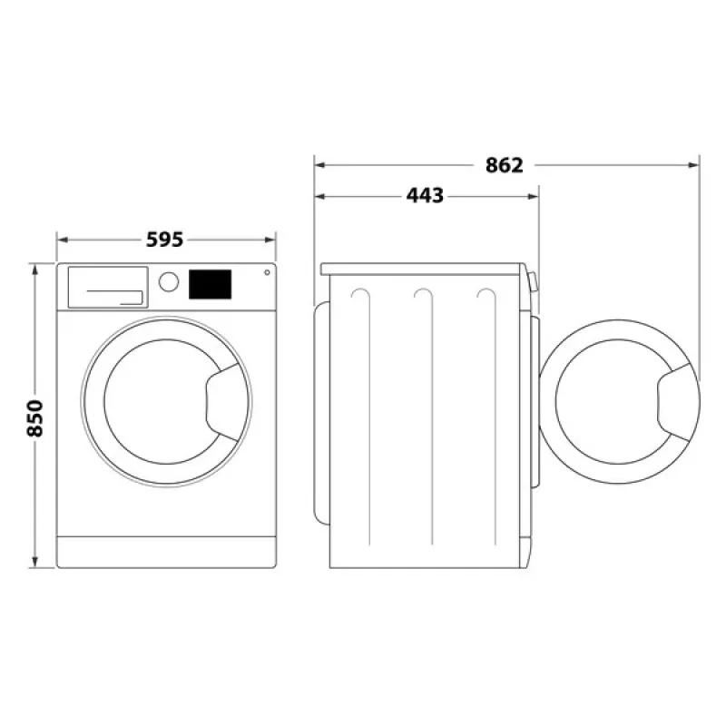 Indesit MTWSA 61294 WK EE práčka s predným plnením 6 kg 1151 ot/min biela
