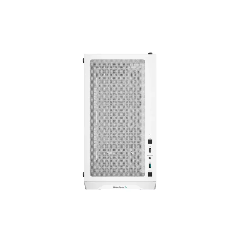 PC skriňa DeepCool CC360 WH ARGB Mini Tower biela — Micro-ATX/Mini-ITX, tvrdené sklo, 2x 3,5 palca + 3x 2,5 palca, 2x predný 120 mm ventilátor