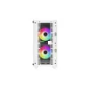 PC skriňa DeepCool CC360 WH ARGB Mini Tower biela — Micro-ATX/Mini-ITX, tvrdené sklo, 2x 3,5 palca + 3x 2,5 palca, 2x predný 120 mm ventilátor