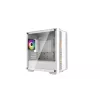 PC skriňa DeepCool CC360 WH ARGB Mini Tower biela — Micro-ATX/Mini-ITX, tvrdené sklo, 2x 3,5 palca + 3x 2,5 palca, 2x predný 120 mm ventilátor